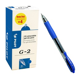 [83328] Value pack 16+4 Roller gel scatto G-2 0,7mm blu PILOT