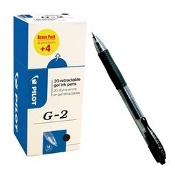[83327] Value pack 16+4 Roller gel scatto G-2 0,7mm nero PILOT