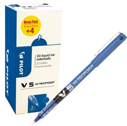 [82706] Value pack 16+4 roller Hi-Tecpoint V5 0,5mm blu Pilot
