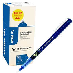 [82708] Value pack 16+4 roller Hi-Tecpoint V7 0,7mm blu Pilot