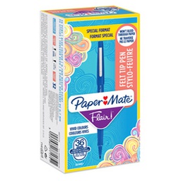 [86874] Value pack 30+6 Pennarello Flair nylon blu punta 1.1mm Papermate