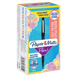 [86873] Value pack 30+6 pennarello Flair nylon nero punta 1.1mm Papermate