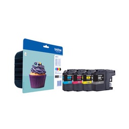 [BROLC123VP] VALUE PACK 4 INK NERO CIANO MAGENTA GIALLO LC-123VALBP