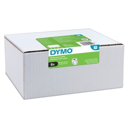 [93274] Value pack 6 rotoli etichette multi-uso 57x32mm bianco (1000 etic/rt Dymo LW