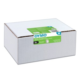 [93272] Value pack 6 rotoli etichette Spediz/Badge 54x101mm bianco (220etic/rt) Dymo LW