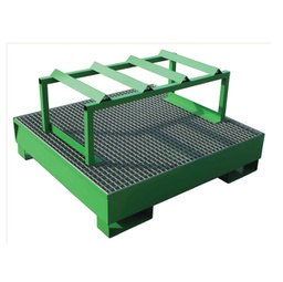 [91900] Vasche di raccolta a tenuta stagna per 4 fusti 134x125x30cm