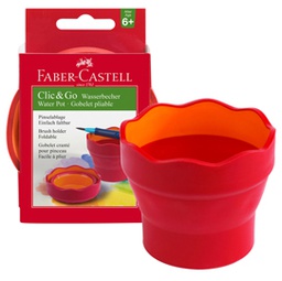 [82711] Vaschetta multiuso Click  Go rosso Faber Castell