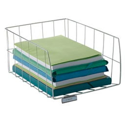 [61933] Vaschetta portacorrispondenza alta capacitA' 18,5cm in metallo ALBA