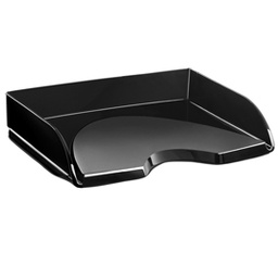 [77673] Vaschetta portacorrispondenza apertura frontale nero Crystal 135/2+R CEP