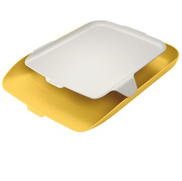 [92726] Vaschetta portacorrispondenza con vassoio Organizer Giallo Cosy Leitz