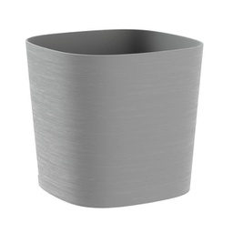 [97117] Vaso quadrato Capri 26lt grigio nebbia TeraPlast