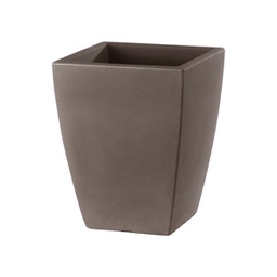 [97124] Vaso Quadro Veneto 56lt cappucino TeraPlast