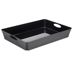 [71104] VASSOIO MULTIUSO 37,5x26,6xH6cm antracite LIVING