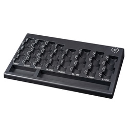 [95840] Vassoio portamonete Euro 310x185x30mm nero in PP riciclata Iternet