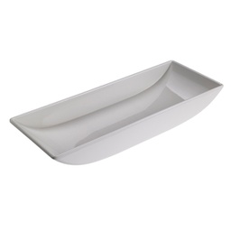 [96739] Vassoio rettangolare in melamina bianca 25,6x9x4cm Leone