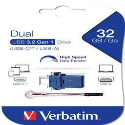 [VERB49966] Verbatim USB Drive 3.0 Store ´N´ GO Dual Drive 3.0 / USB C 32GB