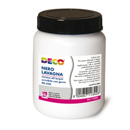 [82009] Vernice lavagna all'acqua nero 250ml DECO