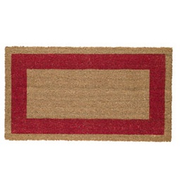 [60950] ZERBINO COCCO C/FONDO IN VINILE 45X80CM ROSSO VELCOC