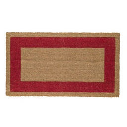 [71233] ZERBINO COCCO C/FONDO IN VINILE 60X100CM ROSSO VELCOC