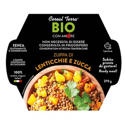 [96846] Zuppa lenticchie e zucca in confezione da 300gr - Cereal Terra