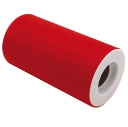[86270] Tulle in rotolo 12,5cmx25mt rosso Big Party