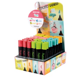 [87319] Expo 48 evidenziatori Tratto Video Pastel Black edition