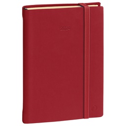 [92982] Agenda settimanale Ministro Prestige 16x24cm Silk bordeaux 2025 Quo Vadis