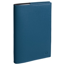 [94612] Agenda sett.le Presidente Prestige 21x27cm Soho blu acciaio 2024 QuoVadis