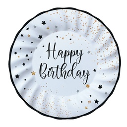 [99167] 8 piatti D25cm Happy Birthday Big Party