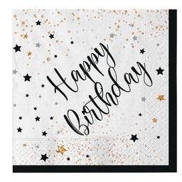 [99170] 20 tovaglioli in carta 33x33cm Happy Birthday Big Party