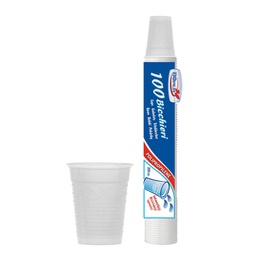 [99216] 100 BICCHIERI 200ml PP BIANCO MONOUSO DOPLA