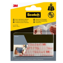 [99231] BLISTER 2 COPPIE SISTEMI DI FISSAGGIO TRASPARENTI 761DC Dual Lock 3M