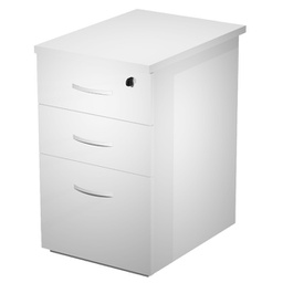 [99326] Cassettiera alta 3cass. 44x60xH73cm Bianco - AgorA' Compact