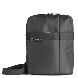 [99199] Tracolla city bag Job dim. 21x28x6cm tessuto tecnico antracite INTEMPO