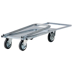 [99055] Carrello da lavoro c/manici pieghevoli e pianale grigio portata 200kg