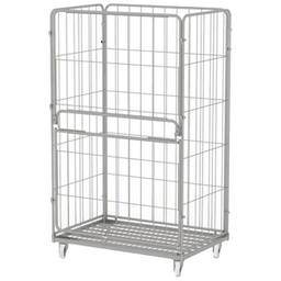 [99067] Roll container 4 sponde laterali con 1 sponda a ribalta 120x80x198cm