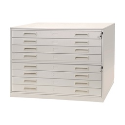 [99068] Portadisegni orizzontale a 8 cassetti per fogli A0 metallo 137x96x122cm