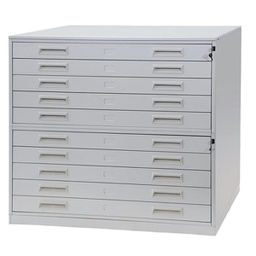 [99069] Portadisegni orizzontale a 10 cassetti per fogli A0 metallo 137x96x122cm