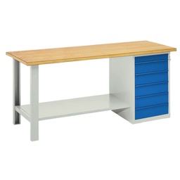 [99094] Banco da lavoro con 6 cassetti 200x75x90cm