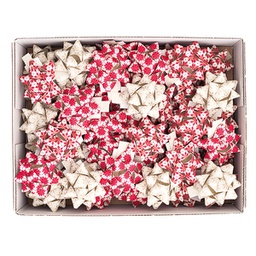[99274] 50 stelle nastro carta erba 15mmxD6,5cm fantasie assortite natale Brizzolari