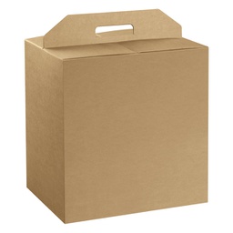 [99298] Scatola panettone+bottiglia L280xP200mm H350mm liscio avana Scotton