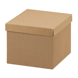 [99299] Scatola c/coperchio 400x285x240mm onda avana Scotton