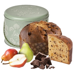 [98896] Panettone Pera Cioccolato Linea Top Latta Limited Edition 750gr Loison