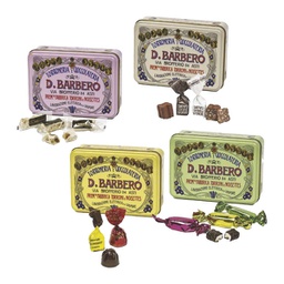 [99238] Scrigno regalo in metallo con gusti assortiti Barbero