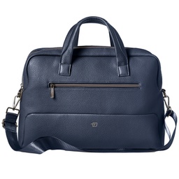 [99387] Borsa c/manici Gate Trended ecopelle dim. 41x30x15cm blu InTempo