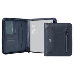 [99394] Portablocco A5 Gate Trended ecopelle dim. 19x23cm blu InTempo