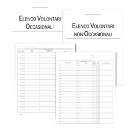 [93428] Registro volontari per associazioni, 24 pag. numerate 31x24,5cm DU3192V0100