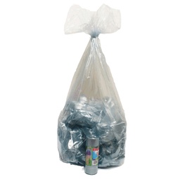 [89610] 10 Sacchi Azzurro trasp. 70x110cm 110Lt 22mic Rolsac