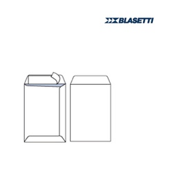 [44663] 100 BUSTE A SACCO BIANCHE 160X230MM 80GR C/STRIP BLASETTI