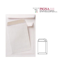 [37307] 100 buste sacco COMPETITOR FSC  bianca strip adesivo 250x353mm 80gr Pigna
